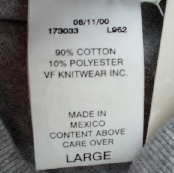 NY Yankees 2000 Subway Series Champions World Series Gray Lee 90% Cotton Top L - Picture 4 of 7